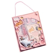 RYGRZJ Pink Cat Stationery Set Three-Dimensional Cartoon Stationery Six-Piece Set Back-To-School Season Primary School Student Gift Pencil Set