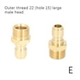 RYGRZJ Quick Connect M22 14mm 15mm Hose Swivel Pressure Washer Adapter Brass Hot V5 д