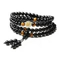 thumbnail image 1 of RYGRZJ Tiger 6mm Ladies Bracelet Korean Version Trendy Men'S Obsidian 108 Couple Multi-Layer Twelve Zodiac Luminous Buddha Beads Bracelet Jewelry, 1 of 8
