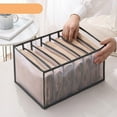 thumbnail image 1 of RYGRZJ Wardrobe Clothes Organizer - 7/9 Grids Drawer Organizer for Clothing, Foldable Closet and Storage Basket, Mesh Separation Box for Thin Jeans, Trousers, T-Shirts, Skirts, 1 of 8