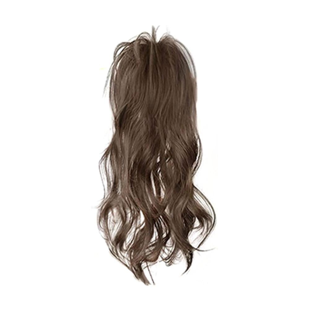 Brown wig with ponytail best sale