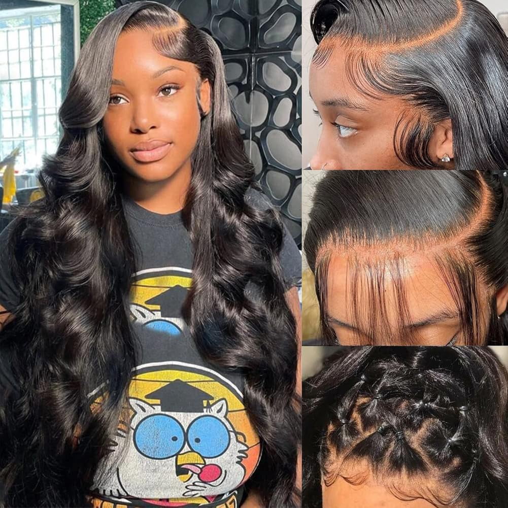 RYHAIR 20 INCHES Real 100% Human Hair Curly Wave Body 13x6 HD Lace Front Wig for Women Diverse Styles Versatile Styling