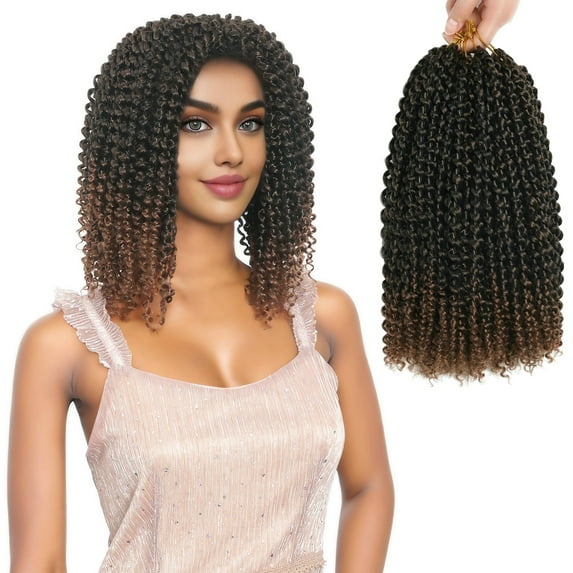RYHAIR Passion Twist Hair 12 inches 7 packs 154 Strands Pre Looped Water Wave Crochet Hair for Women