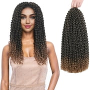 RYHAIR Passion Twist Hair 18 inches 7 packs 154 Strands Pre Looped Water Wave Crochet Hair for Women
