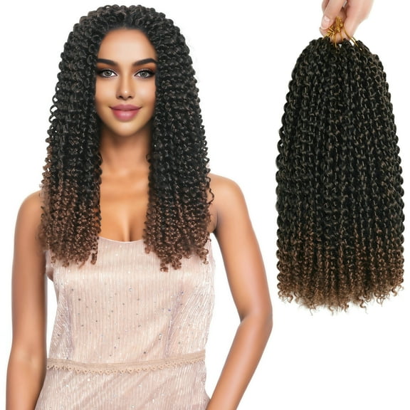 RYHAIR Passion Twist Hair 18 inches 7 packs 154 Strands Pre Looped Water Wave Crochet Hair for Women
