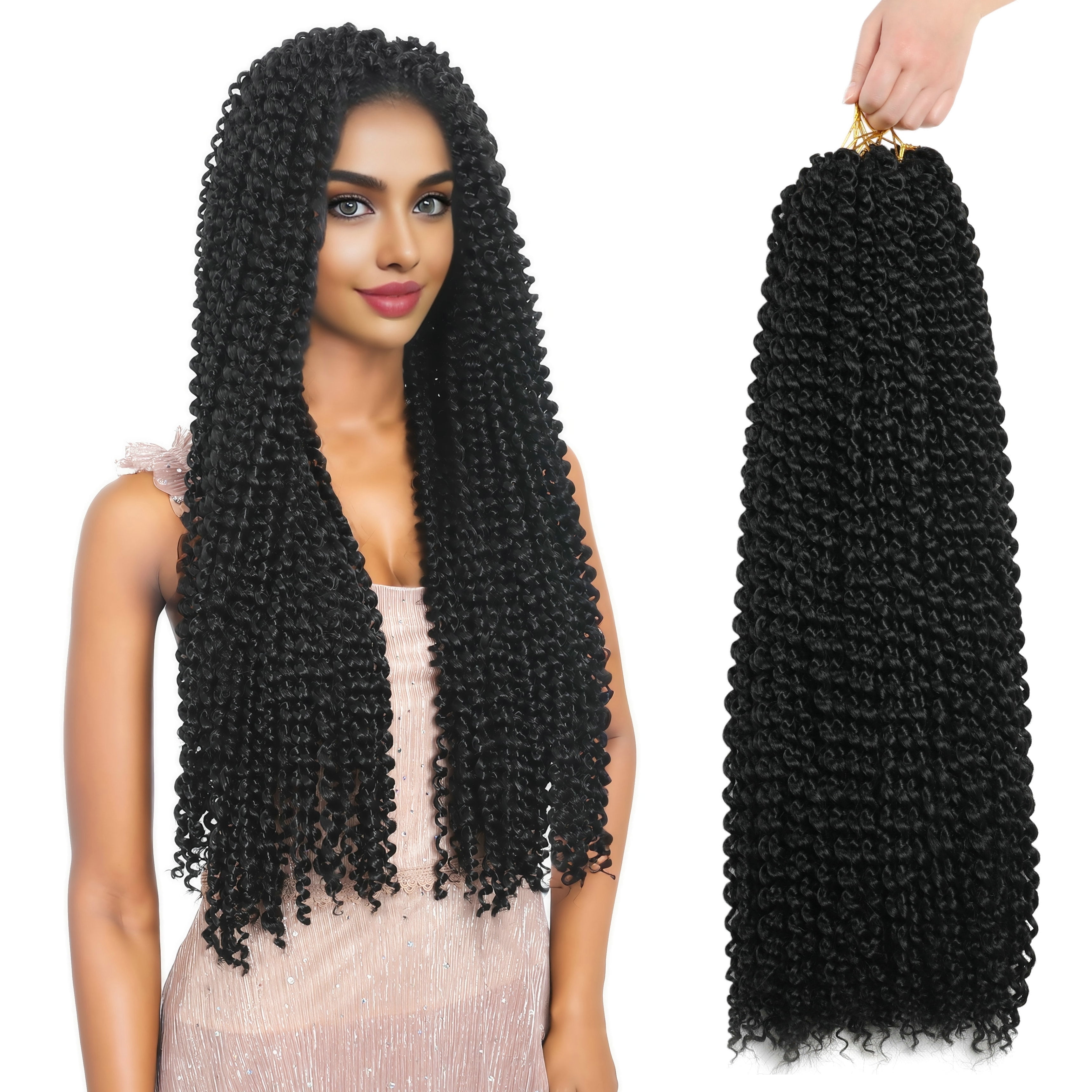 RYHAIR Passion Twist Hair 24 inches 7 packs 154 Strands Pre Looped ...