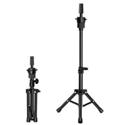 RYHAIR Adjustable Tripod Wig Stand Mini Metal Holder for Salon Styling Mannequin Head Cosmetology Display Fits Canvas Foam Heads