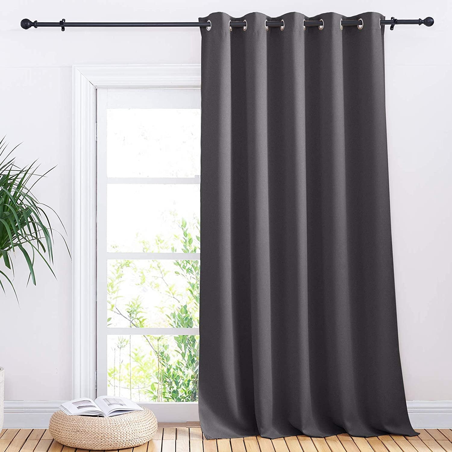 RYJUYJ-Sliding Door Curtains, Wide Thermal Blackout Patio Door Curtain ...