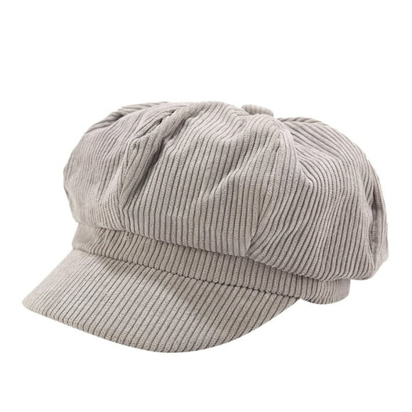 Beret Hats for Women Vintage Women Winter Solid Hat Beret Cap Korean Painter Newsboy Berets Boinas De MujerGrey,One Size