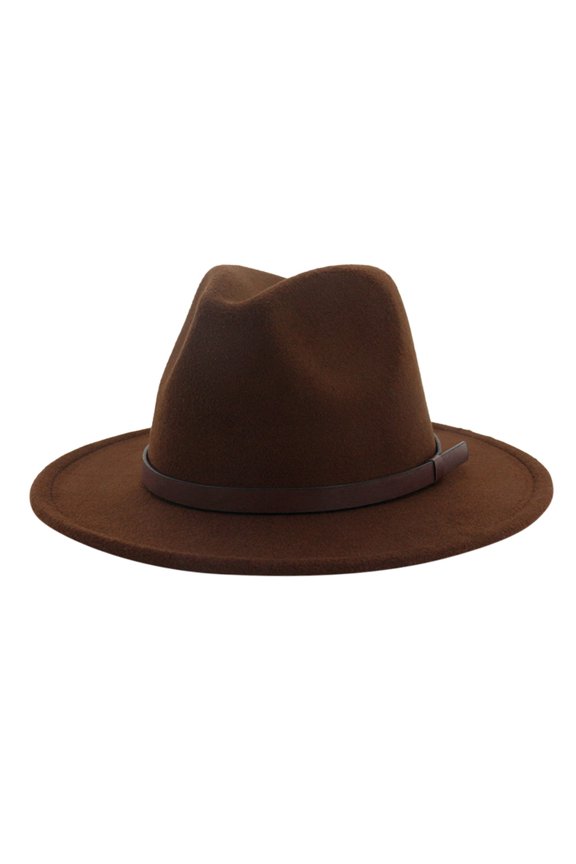 Cowboy Hat Hat With Belt Men Women Unisex Festival Spring Winter Wedding Prom Hat Western Hats for Men(Coffee,One Size)