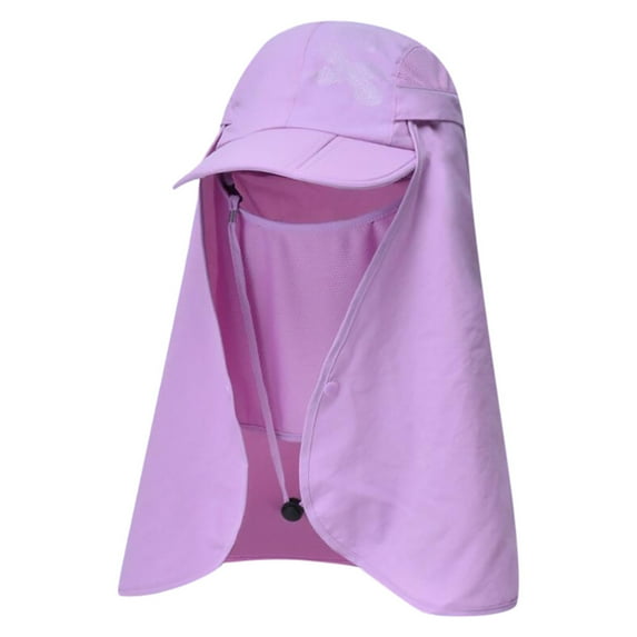 RYKJLWY Sombrero Para El Sol Hombre Mens Womens Waterproof Outdoor Sun Protection Breathable Shawl Cap Foldable Hat Rain Hat for Women Waterproof(Purple,One Size)