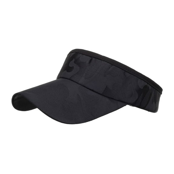 RYKJLWY Women Visor Fashion Women Men Camouflage Breathable Beach Adjustable Baseball Cap Hip Hop Hat Sun Hat Visor Hats for Women Women Visor(Black,One Size)