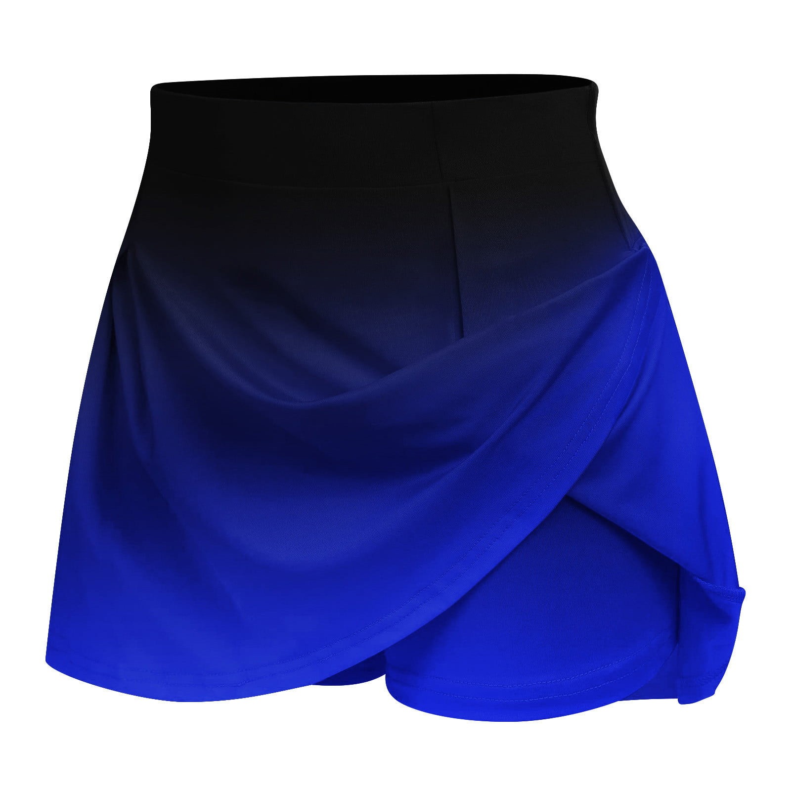 RYKJLWY Womens Golf Skirt Solid Color Gradient Sports Skirt Womens