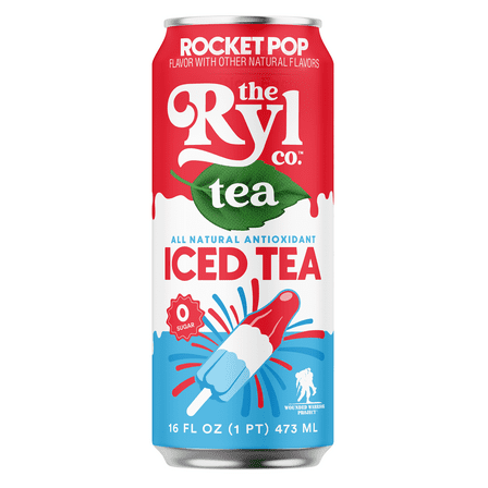 Ryl Iced Tea, Rocket Pop, Antioxidant Superblend, Zero Sugar, Low Carb, 16.0 fl oz, Can