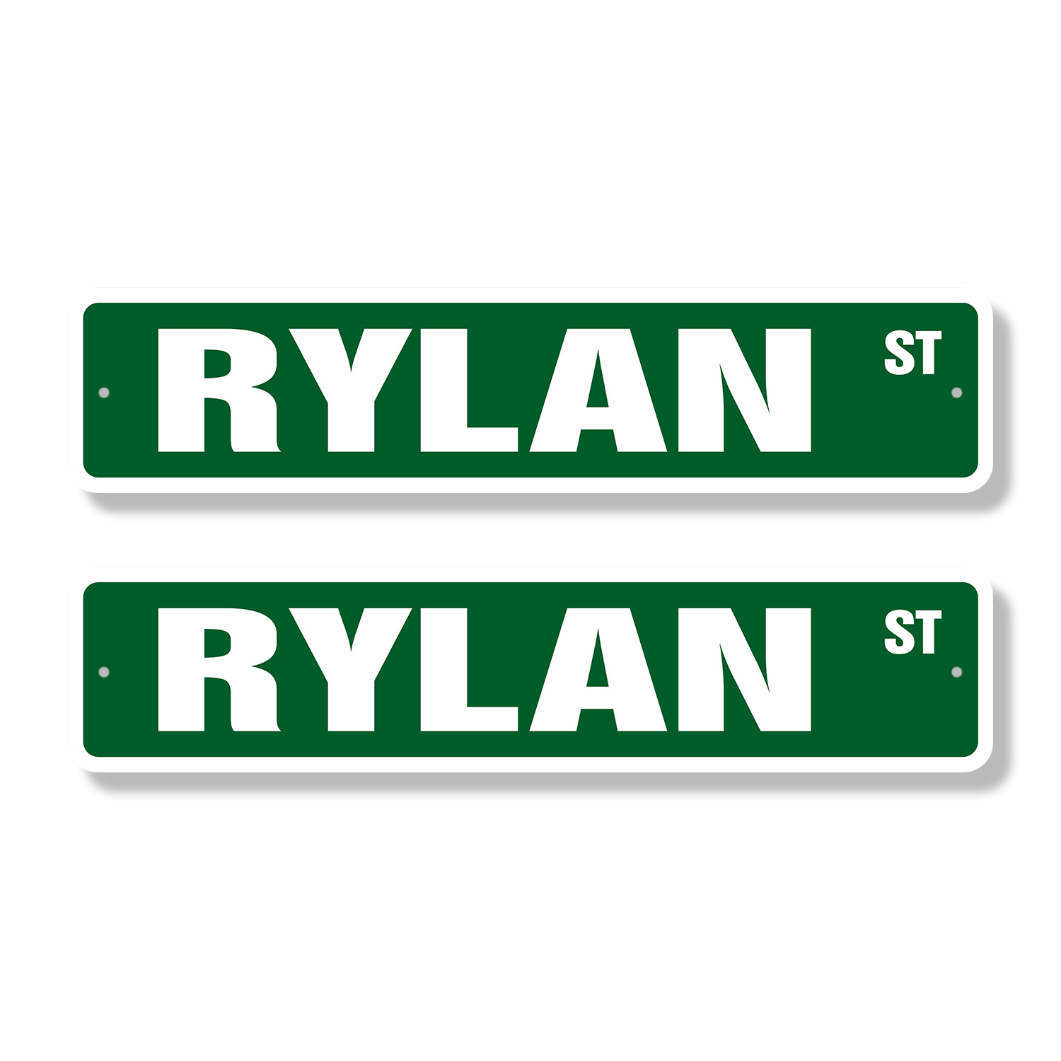 Ryan Rd Sign RYLAN Classic Street Sign (2 Pack) Childrens Name Room Sign Road Sign ...