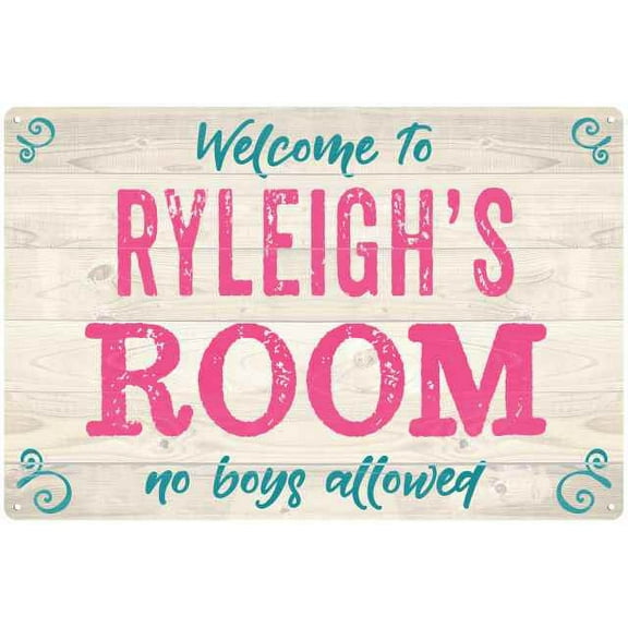 RYLEIGH'S Room Kids Bedroom Sign Gift 8x12 Metal Sign 108120089161