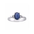 thumbnail image 1 of *RYLOS Classic  Blue Star Sapphire & Diamond Ring - September Birthstone*, 1 of 4