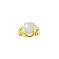 thumbnail image 1 of RYLOS Rings for Women 14K Gold Plated Silver Ring Classic Style Oval 12X10MM Solitaire Gemstone Ring October Opal Jewelry for Women Size 10.5, 1 of 6