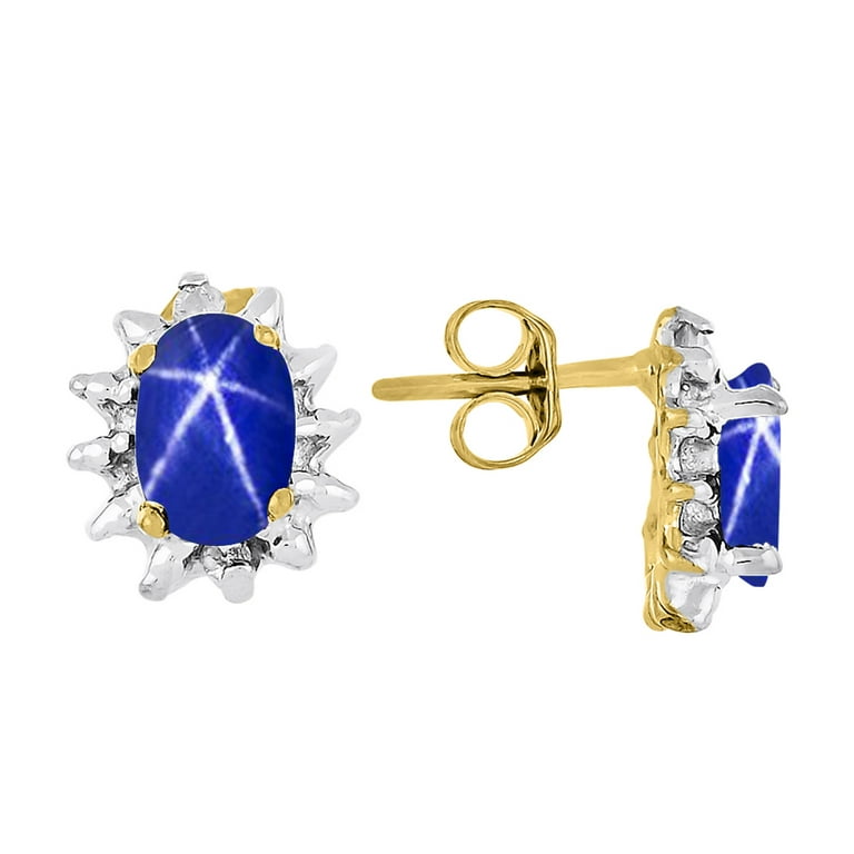 Blue star deals sapphire earrings