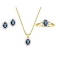 thumbnail image 1 of RYLOS Jewelry For Women Yellow Gold Plated Silver Birthstone Jewelry Ring, Earring & Pendant Necklace Gemstone & Genuine Diamonds Alexandrite June Birthstone Womens Jewelry Matching  Friendship, 1 of 9