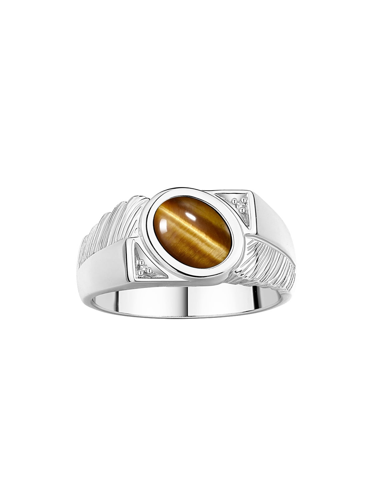 【HYERES LOR】23SS★ Essence 037 14K Ring (Male) RYLOS Men's Rings 14K White Gold Cabochone Gemstone