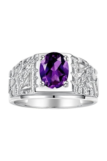 Ross-Simons Sterling Silver Ring - 5.50 Ct Amethyst & 0.40 Ct Tanzanite, Size 10