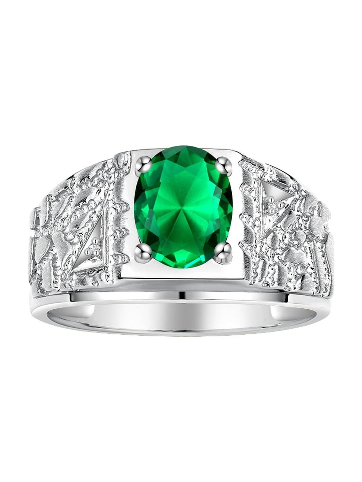 RYLOS Mens Rings Yellow Gold Plated Silver Rings Classic Designer Style