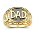 thumbnail image 1 of RYLOS Mens Rings 14K Yellow Gold Ring With Diamonds and Black Onyx Designer DAD Ring; Rings For Men Size 11, 1 of 7