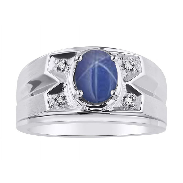 RYLOS Mens Rings Sterling Silver Rings Classic Designer Style