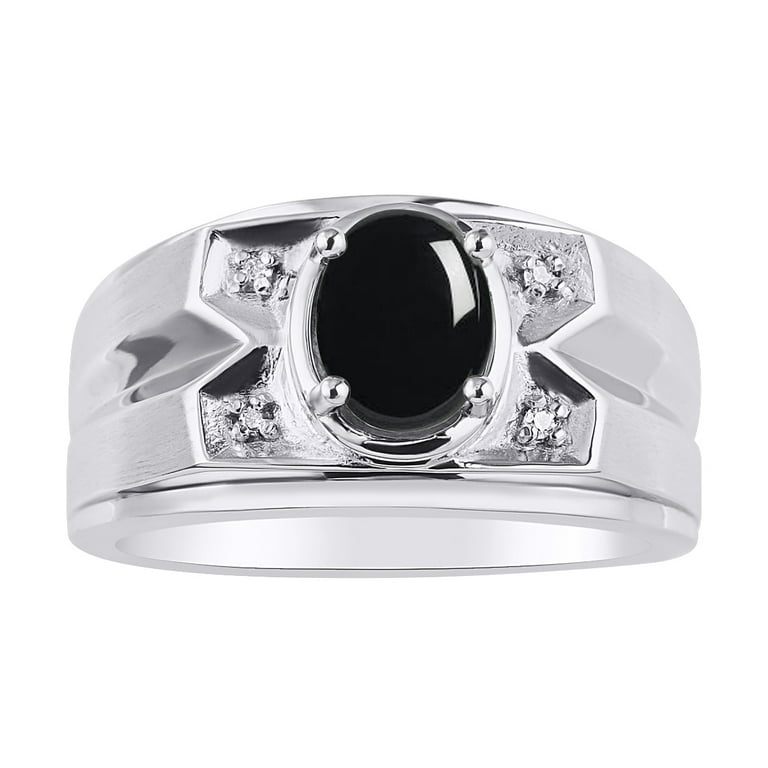 Onyx deals birthstone rings