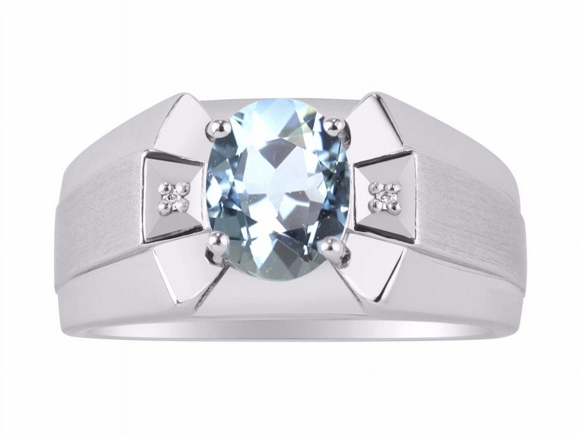 Men's march birthstone ring outlet
