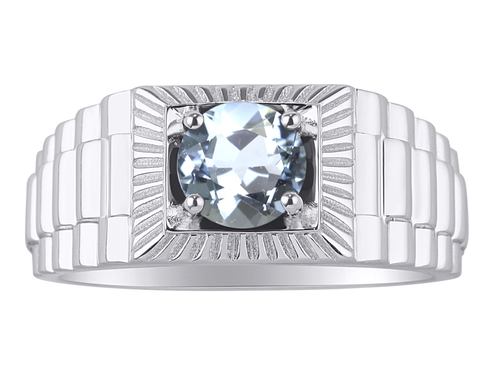 RYLOS - Gorgeous 7mm Round Shaped Gemstone With Genuine Sparkling