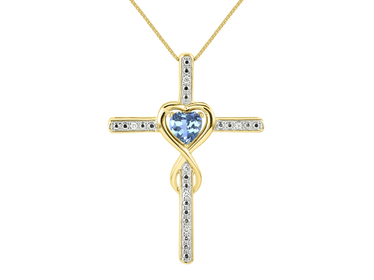 December birthstone cross necklace deals