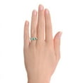 thumbnail image 1 of RYLOS Rings for Women 14K Gold Plated Silver Ring Classic 3 Stone Precious Gemstone and Diamond Ring May Emerald Jewelry Size 7, 1 of 4