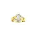 thumbnail image 1 of RYLOS Rings for Women 14K Yellow Gold Swirl Ring with 7X5MM Oval Gemstone &  Diamond Ring October Opal Jewelry Size 7, 1 of 8