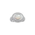 thumbnail image 1 of RYLOS Rings for Women Sterling Silver Ring Classic 9X7MM Oval Gemstone & Diamonds October Opal Jewelry Size 10, 1 of 8