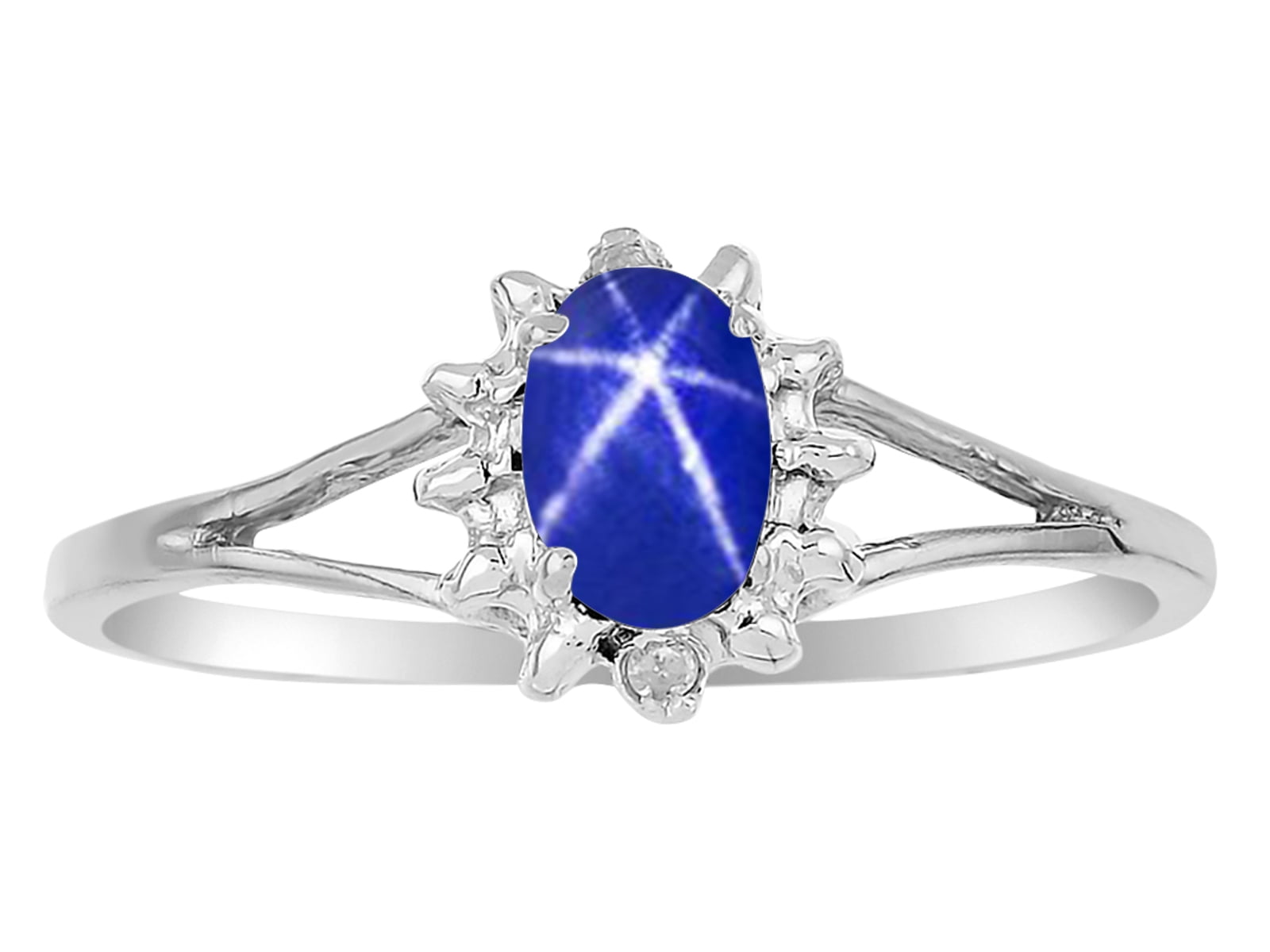 Beautiful Big Blue Sapphire Gemstones 925 Sterling Silver Wedding  Engagement Ring | Wish