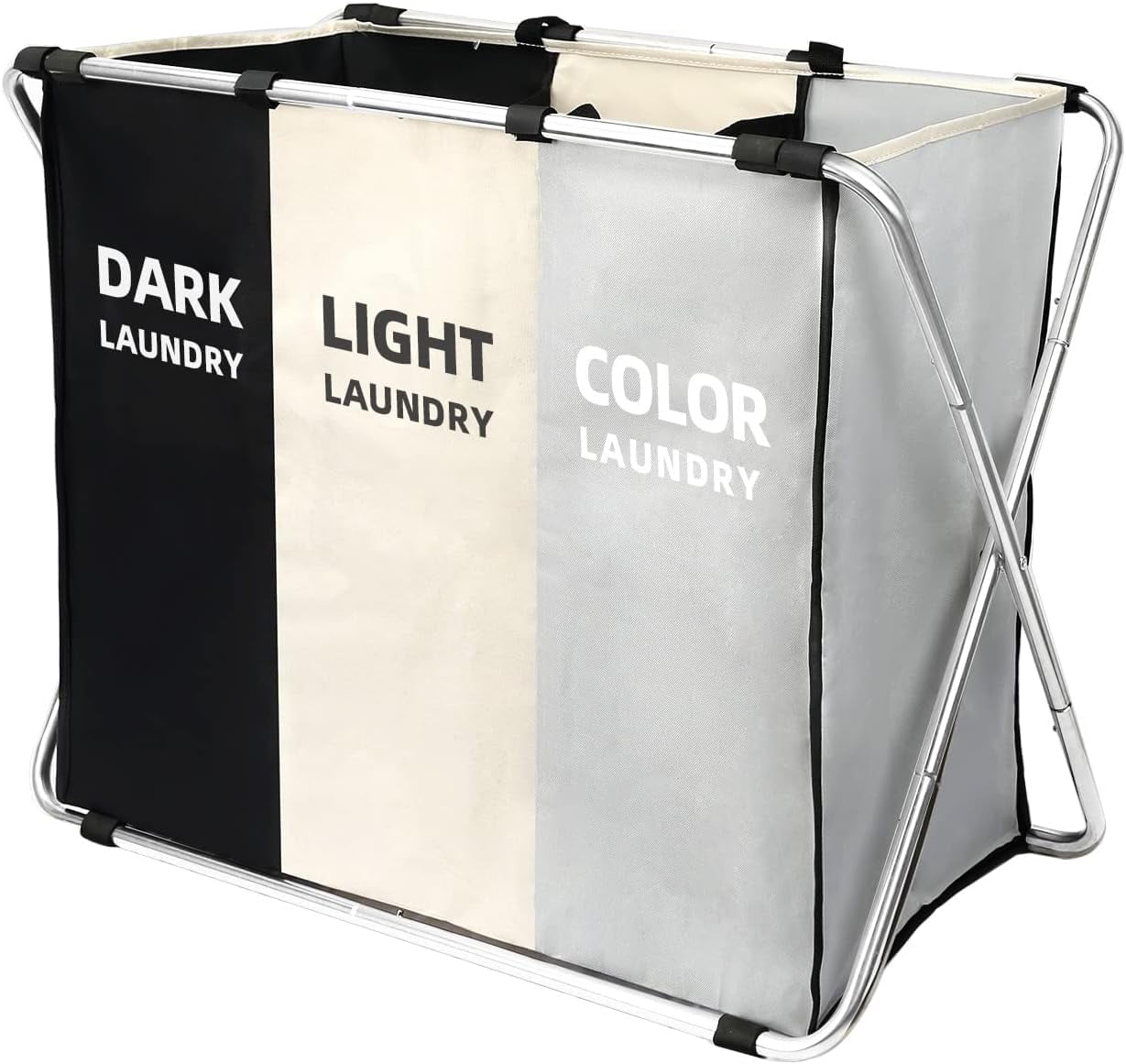 RYLZX 180L Large Laundry Basket, Freestanding Laundry Hamper, Collapsible Tall Clothes Hamper with Handles for Clothes Toys in the Dorm & Family Closet Storage Container and Organizer (1-Pack)