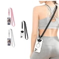 thumbnail image 1 of RYLZX 3 Pack Phone Lanyard, Universal Adjustable Neck Strap for Phone Case Keys ID Badges Cell Phone Lanyard Compatible with iPhone, Samsung Most Smartphones,  Black Gray Pink, 1 of 8