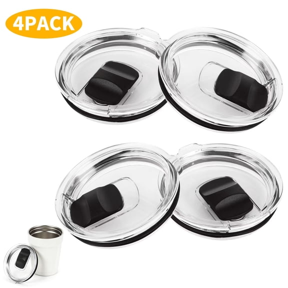 RYLZX 30 oz Tumbler Lid, Replacement Lids Compatible for YETI 30/32 oz Tumbler, 14 oz Mug and 35 oz Straw Mug, 2 Pack Travel Spill Proof Cup Lids Covers with Magnetic Slider Switch