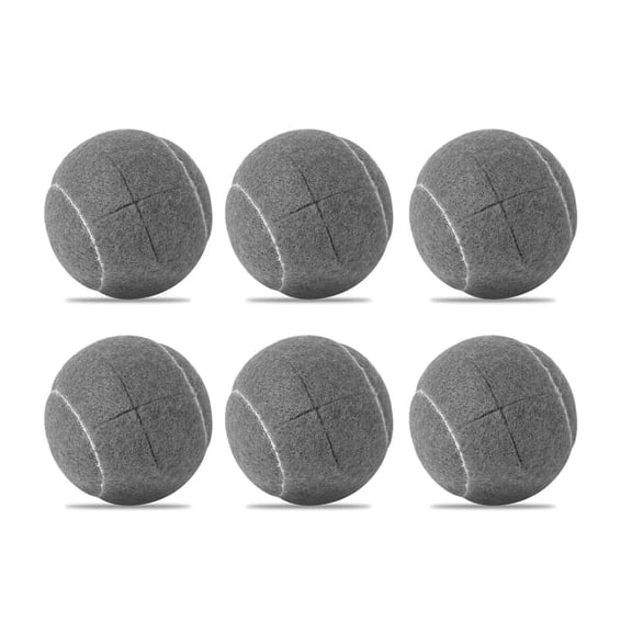 RYLZX 6Pcs gray-Precut Walker Tennis Balls, Universal Heavy Duty Glide Balls for Walker & Furniture Legs Floor Protection