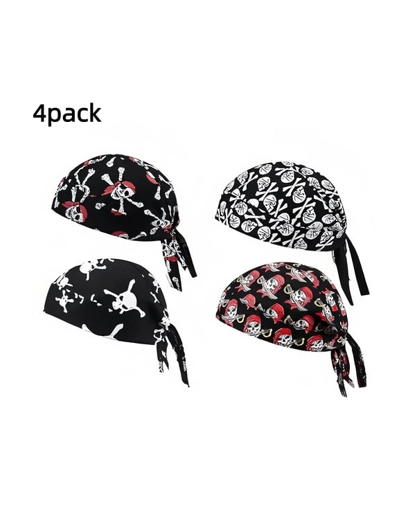 Do Rags Cycling Caps Helmet Liner Doo Rag Motorcycle Bandana Hat Sweat Liner Skull Caps Dew Rags for Men and Women