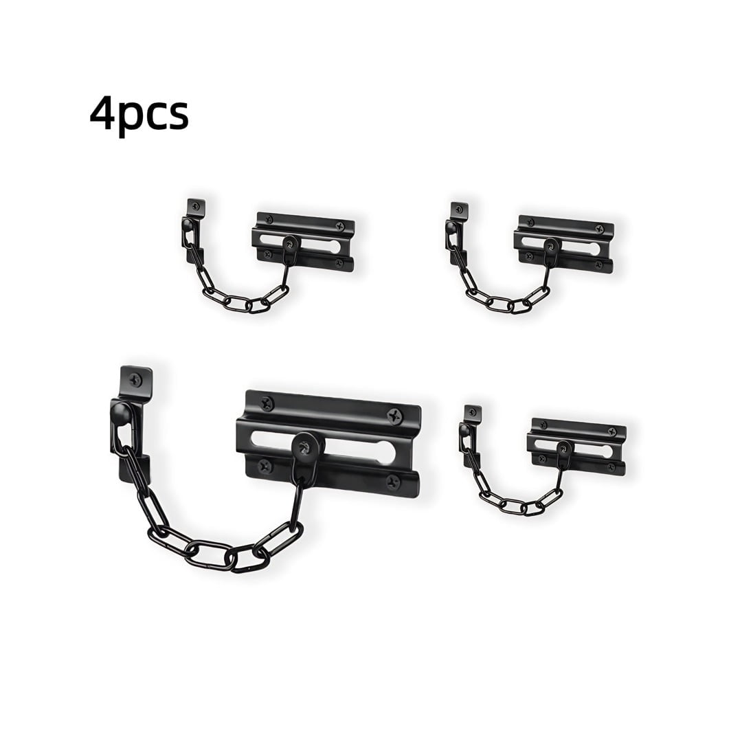RYLZX Door Chain Lock Black, Security Door Chain for Inside Door ...