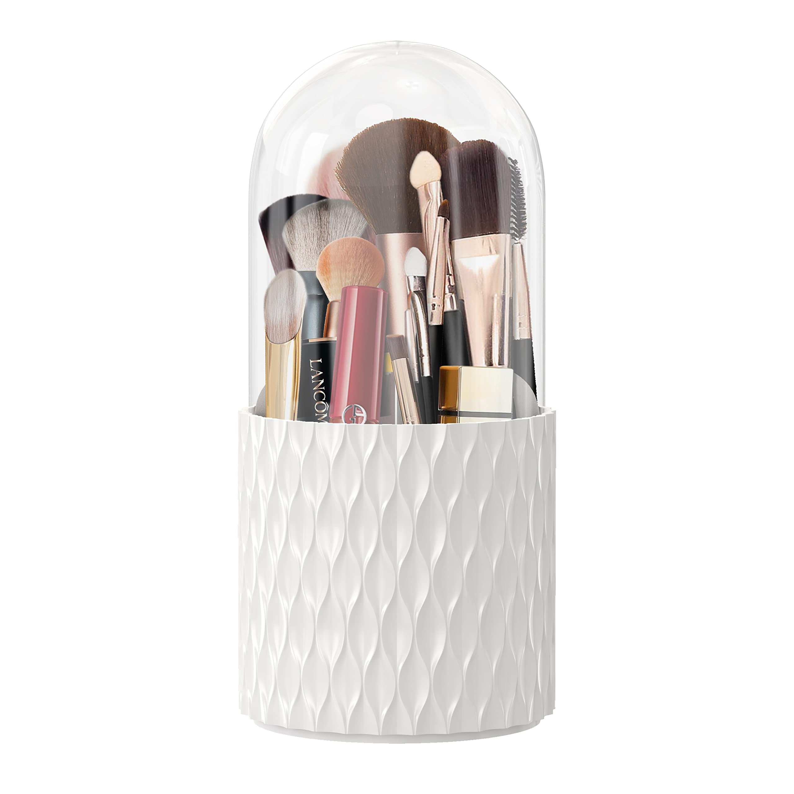 RYLZX Makeup Brush Holder [Upgrade] [Dustproof & Waterproof] 360