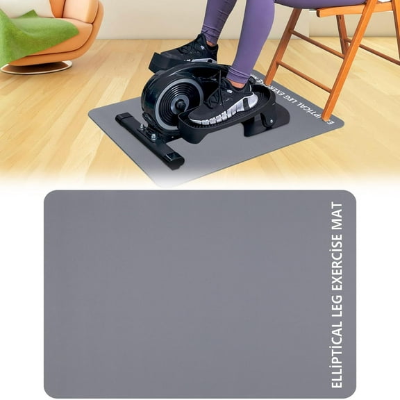RYLZX Non-Slip Workout Mat for Ellipse Leg Exerciser, Ellipse Machine Mat, Exercise Mat for Under Desk Ellipticals, Suitable for Electric Seated Foot Pedal Exerciser, Stability & Floor Protection