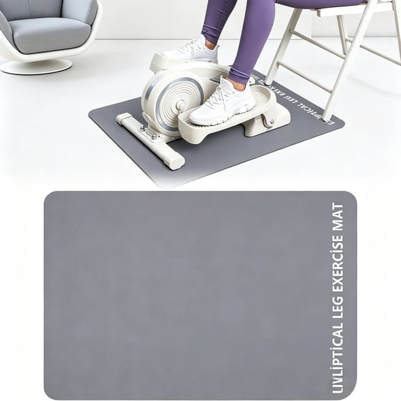 RYLZX Non-Slip Workout Mat for Ellipse Leg Exerciser, Ellipse Machine Mat, Exercise Mat for Under Desk Ellipticals, Suitable for Electric Seated Foot Pedal Exerciser, Stability & Floor Protection