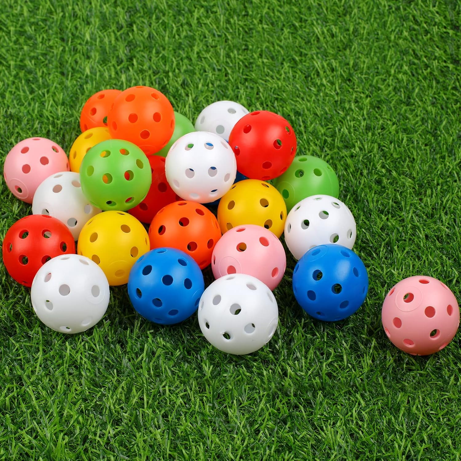 ソフト RYLZX Practice Golf Balls 50 Pack, 42mm Plastic Golf Balls