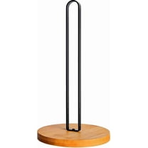 RYLZX Wooden Paper Towel Holder Countertop, Kitchen-Towel-Holder FreeStanding with Non-Slip Base for Bathroom