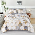 Free Shipping! RYNGHIPY 3 Pcs White King Size Comforter Sets