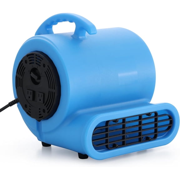 RYNSTO 1/2 HP Air Mover Fan for Water Damage Restoration,2800 CFM Carpet Dryer, Floor Fans,3-Speed Floor Fan with Daisy Chain